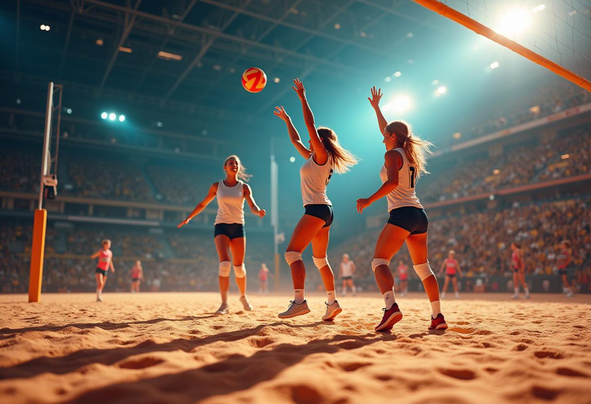 Creating and managing a volleyball team